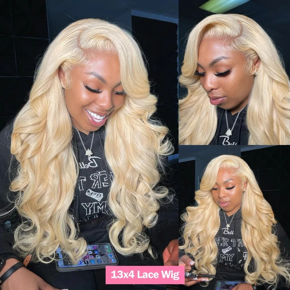 613 Honey Blonde Color Wig Body Wave 13x6 HD Transparent Lace Frontal Human Hair  Wigs 13x4 Lace Front Wigs Brazilian For Women