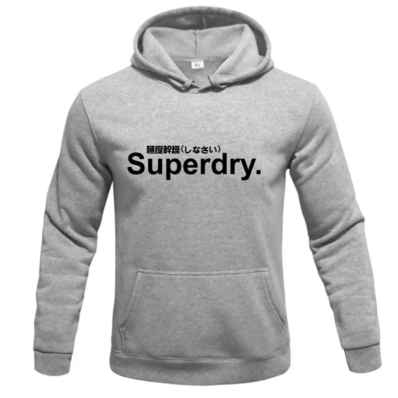 Primavera outono superdry impresso homens mulheres hoodies velo quente moletom masculino moda lã quente moletom