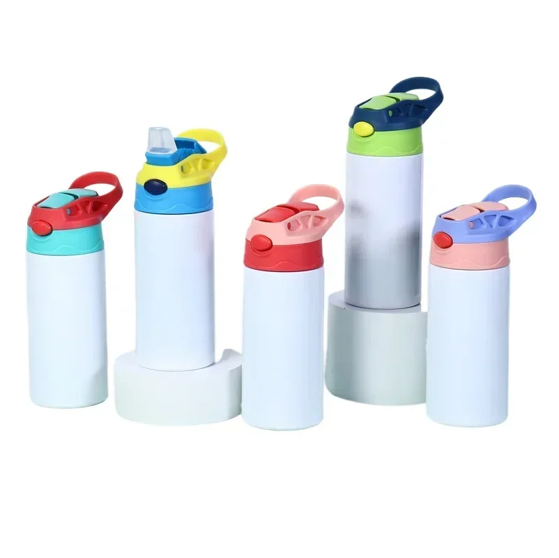 Прямые изолированные чашки из нержавеющей стали, студенческие чашки для воды, детские соломенные чашки, высококачественные портативные автомобильные и уличные чайники