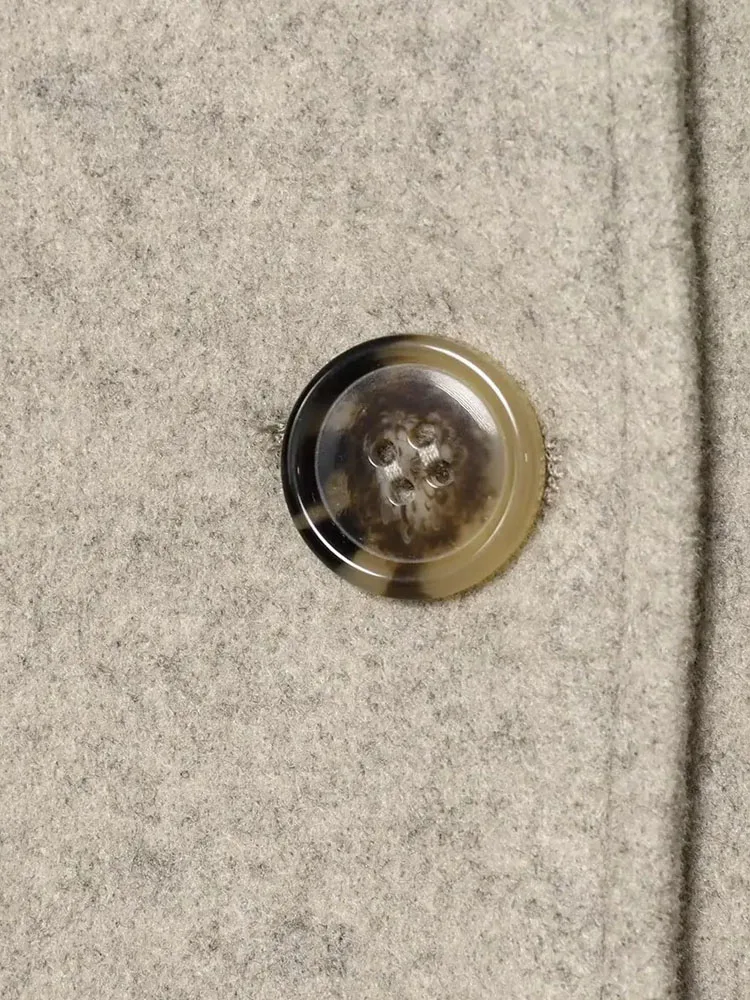 HH chaquetas de estilo callejero para mujer, chaqueta informal de otoño, moda de manga larga, cuello alto, bolsillos, botones, abrigos ajustados decorados