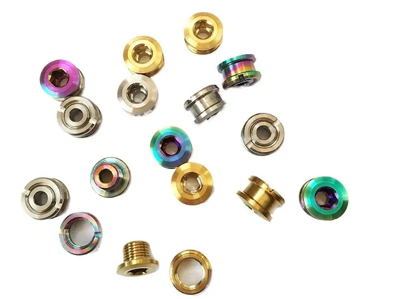 Ti/Golden/Rainbow GR5 Titanium Screw & Nut For MTB Rear Deraileur Hook Dropout