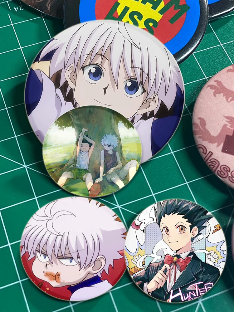 Hunter X Hunter Pin broche hecho a mano para ropa insignia de Cosplay de dibujos animados mochila decoración joyería regalo