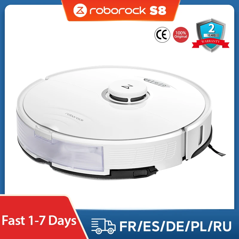 Roborock หุ่นยนต์ดูดฝุ่น S8สำหรับบ้าน6000PA 3D ตอบสนองหุ่นยนต์หลีกเลี่ยงอุปสรรครุ่นอัพเกรด S7