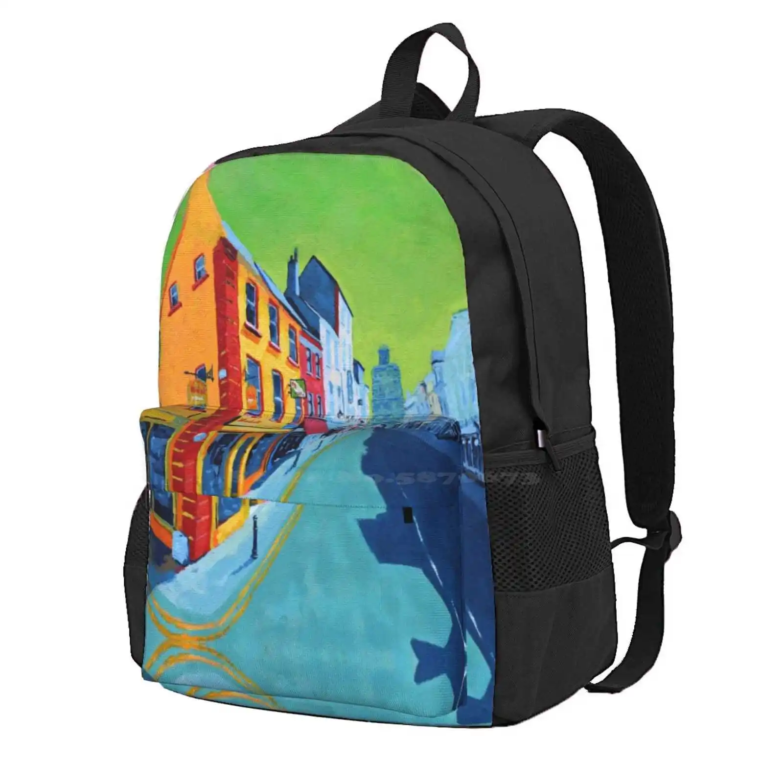 

Youghal Main Street (County Cork, Ireland) Hot Sale Schoolbag Backpack Fashion Bags Ireland Irish Landscape County Cork Youghal