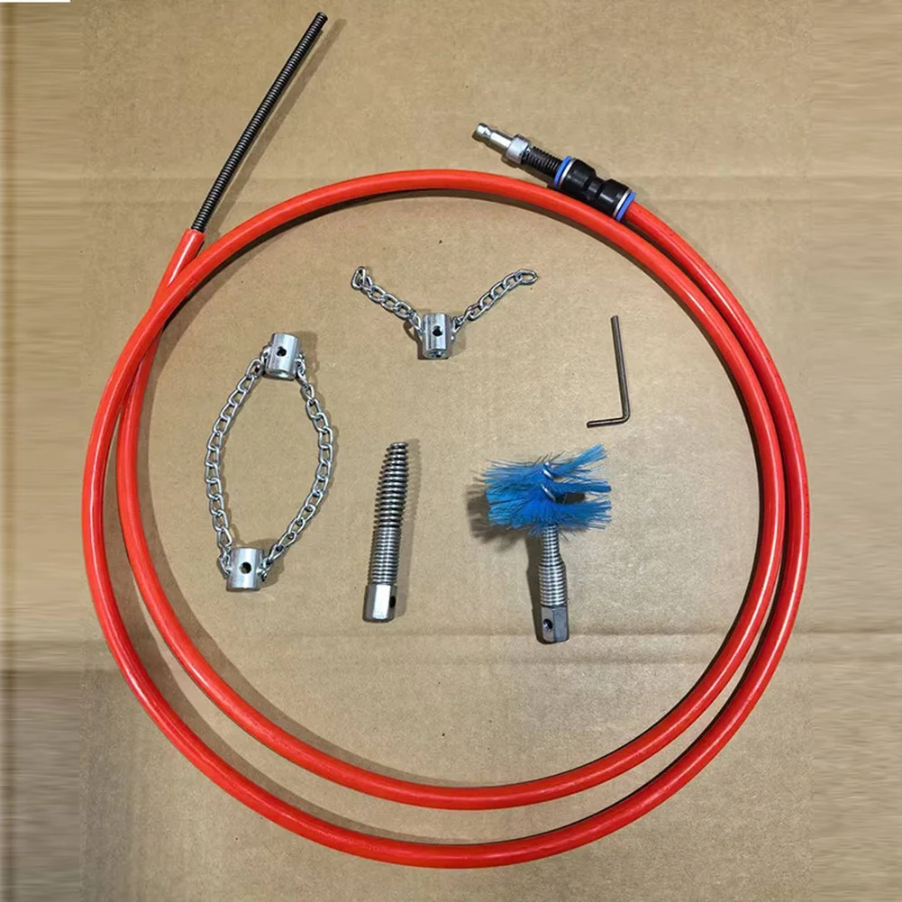 For Home Plumbing 5meters Hand Crank Auger Effective Toilet Clog Remover Hand Crank Tool Hand-cranked Mechanism