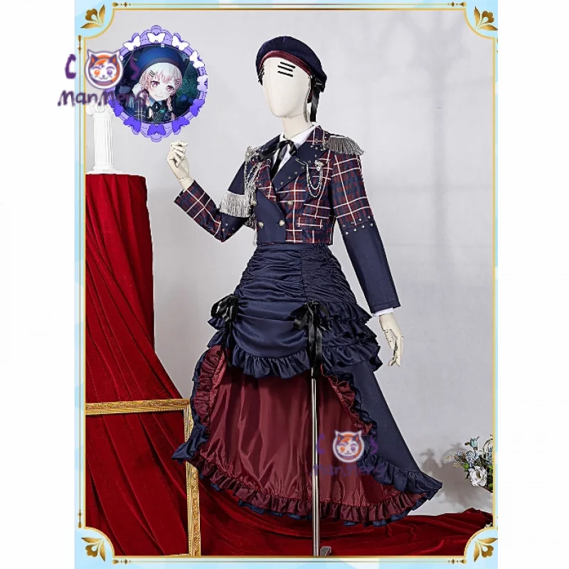 كوراتا ماشيرو هيروماشي نانامي بانج دريم! أزياء تنكرية لحفلات الهالوين، قبعة عصرية، ربطة عنق، قميص، جوارب، مجموعة موحدة للنساء #5