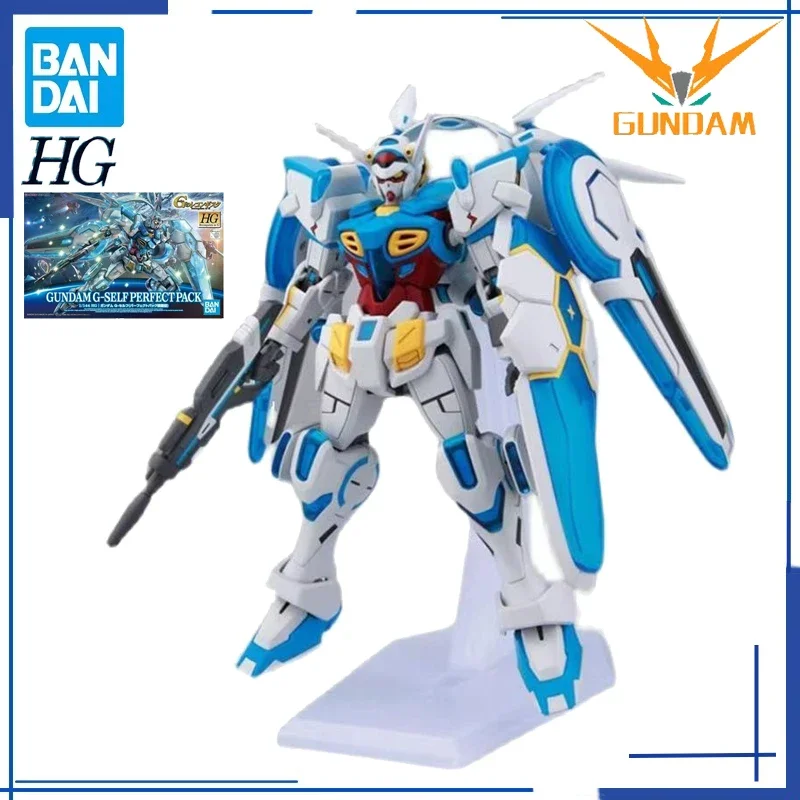 Original Genuine Bandai GUNDAM G-SELF PERFECT PACK HG Anime Action Figure Gifts Collectible Ornaments Kids Assembly Model Toys