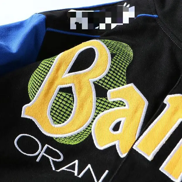 Coppia alla moda Abiti da baseball Autunno Hip-hop Street Ricamo pesante Giacca da cartone animato Colletto alla coreana Cappotto trapuntato addensato invernale