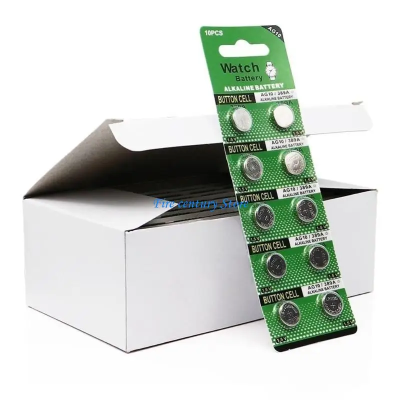 J6PA Pack of 10/20/30/40pcs AG10/LR1130 Button Cell Batteries for Watches Remote Toy