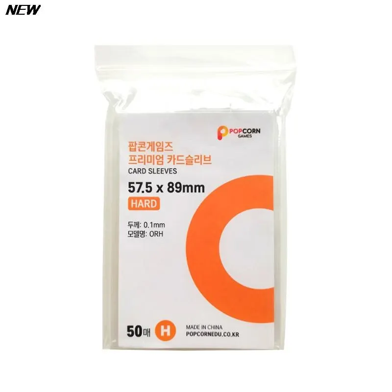 Clear Card Sleeves para Photocard, Protetor Holográfico, Film Album Binder, Acid Free, Pe Hr, Coréia, 3 polegadas, 50PCs