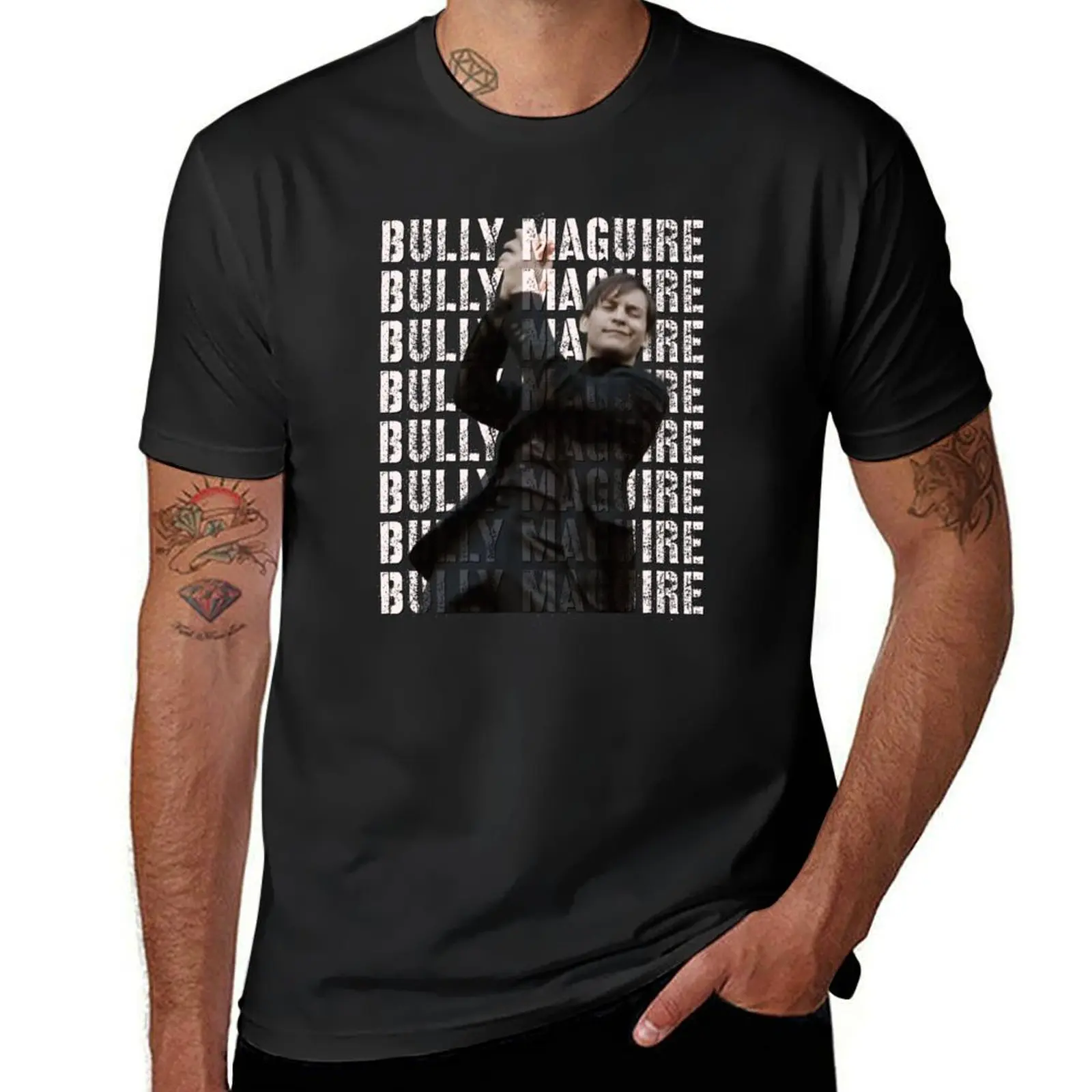 Bully Maguire T-Shirt boys animal print customizeds vintage clothes mens graphic t-shirts big and tall