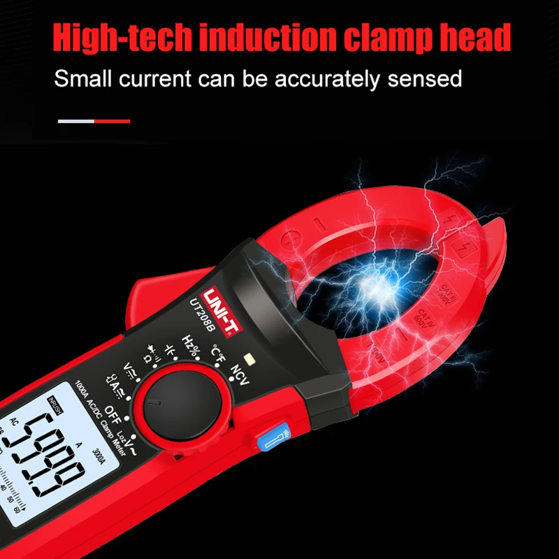 True RMS Digital Clamp Meter AC DC Current 1000A 1000V LPF 6000 Count Backlight Flashlight Multimetro Tester UNI-T