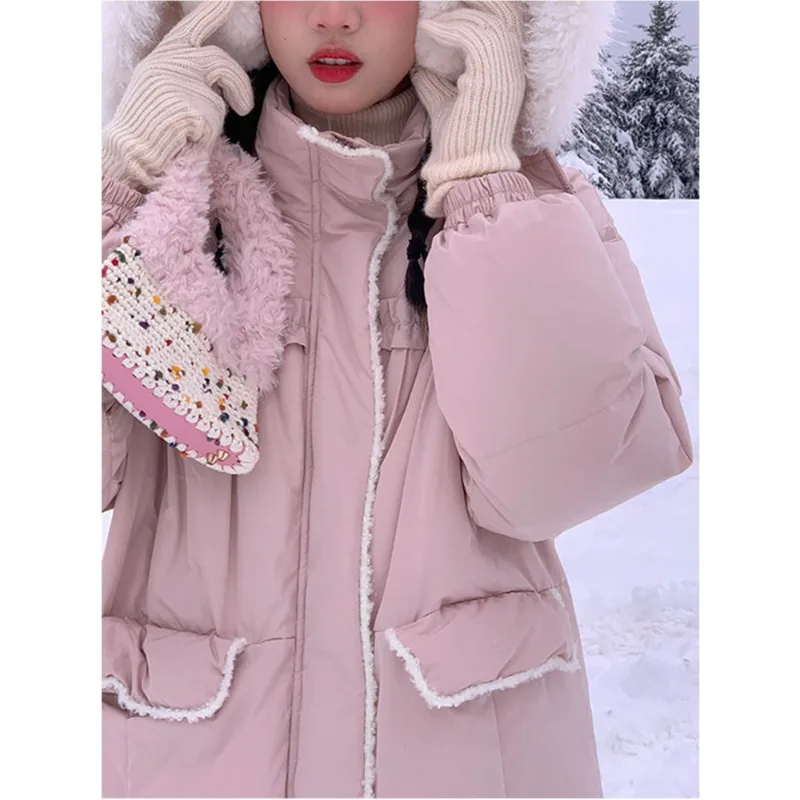 Jacket Women  Traf Official Store Medium-long Length Coat Thick Puffer Women 2025 Winter