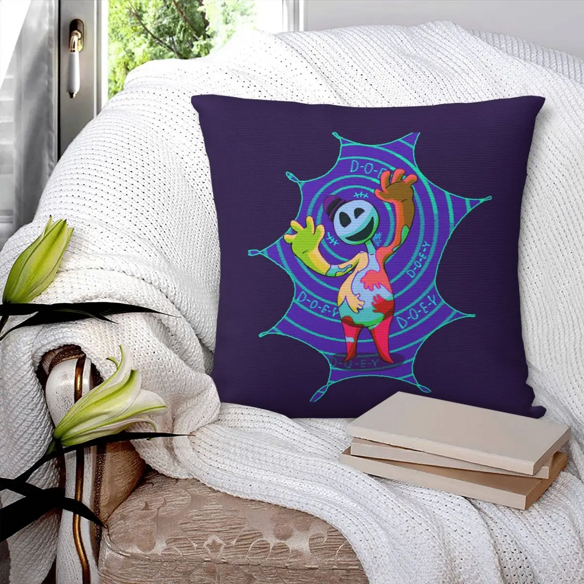 

Doey Doughman Horror Pianosaurus квадратная наволочка наволочка полиэстеровая подушка Декор удобная декоративная подушка для домашнего автомобиля