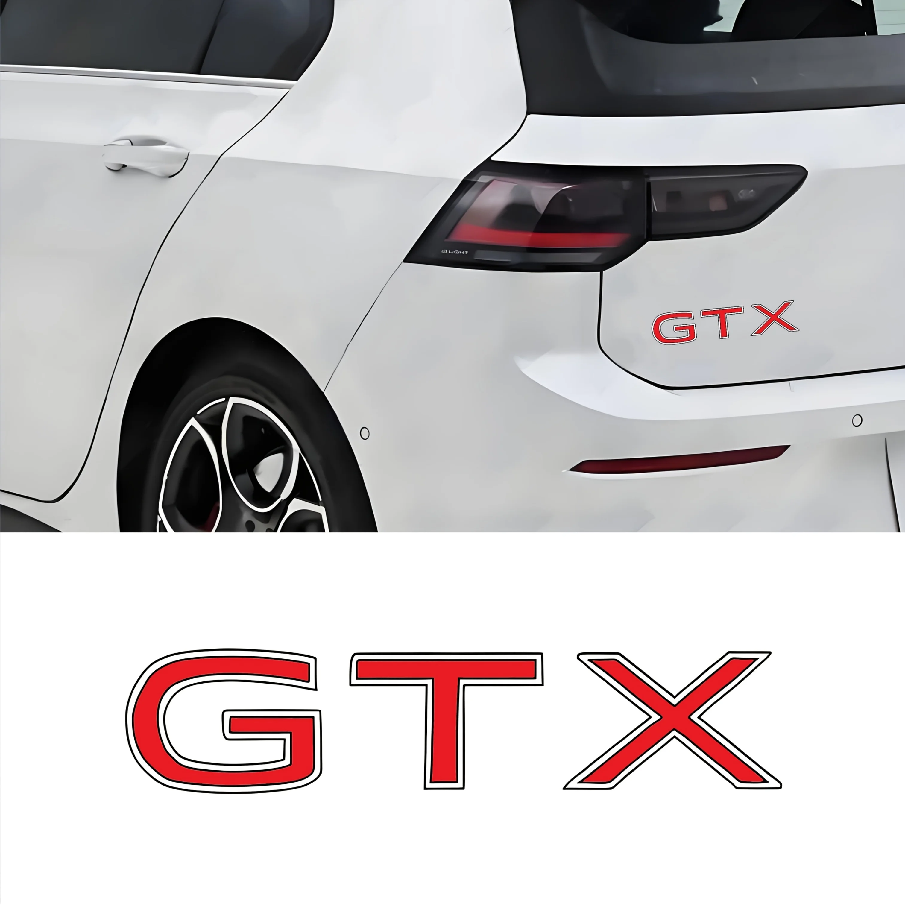 "GTX ملصق شارة شعار السيارة لشركة فولكس فاجن ID.3 ID.4 ID.5 ملحقات تصفيف السيارة الكهربائية ملصق مائي" #1