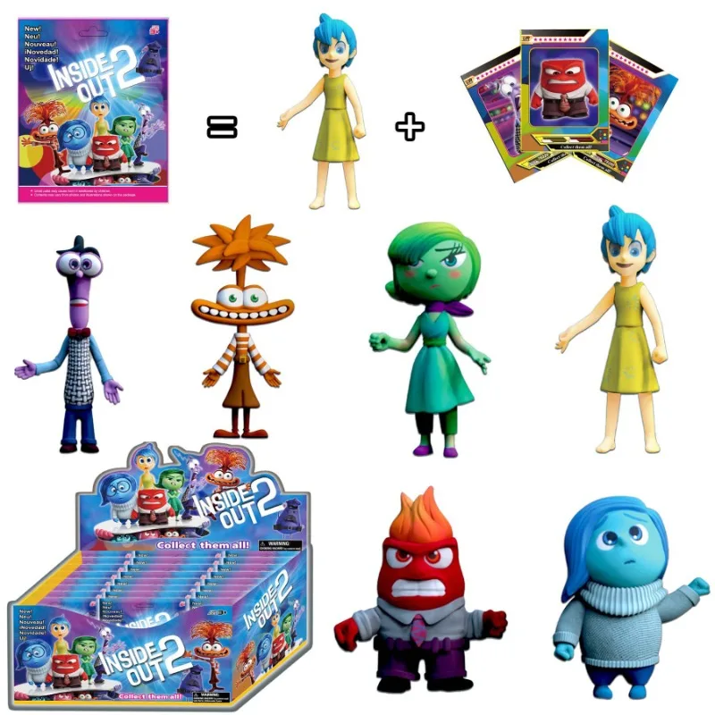 Inside Out 2 애니메이션 주변 모델 컬렉션 장난감, 소년 장식품, 자동차 사무실 모델 장식품, 어린이 선물