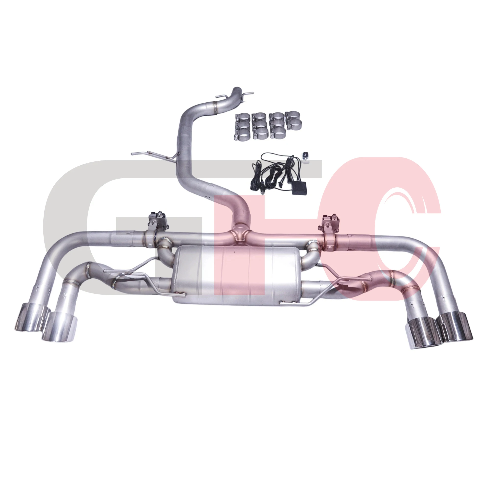 

【 Customized Product 】 Suitable for the exhaust system of the valve muffler of the 2007 Audi TT MK2 without cutting