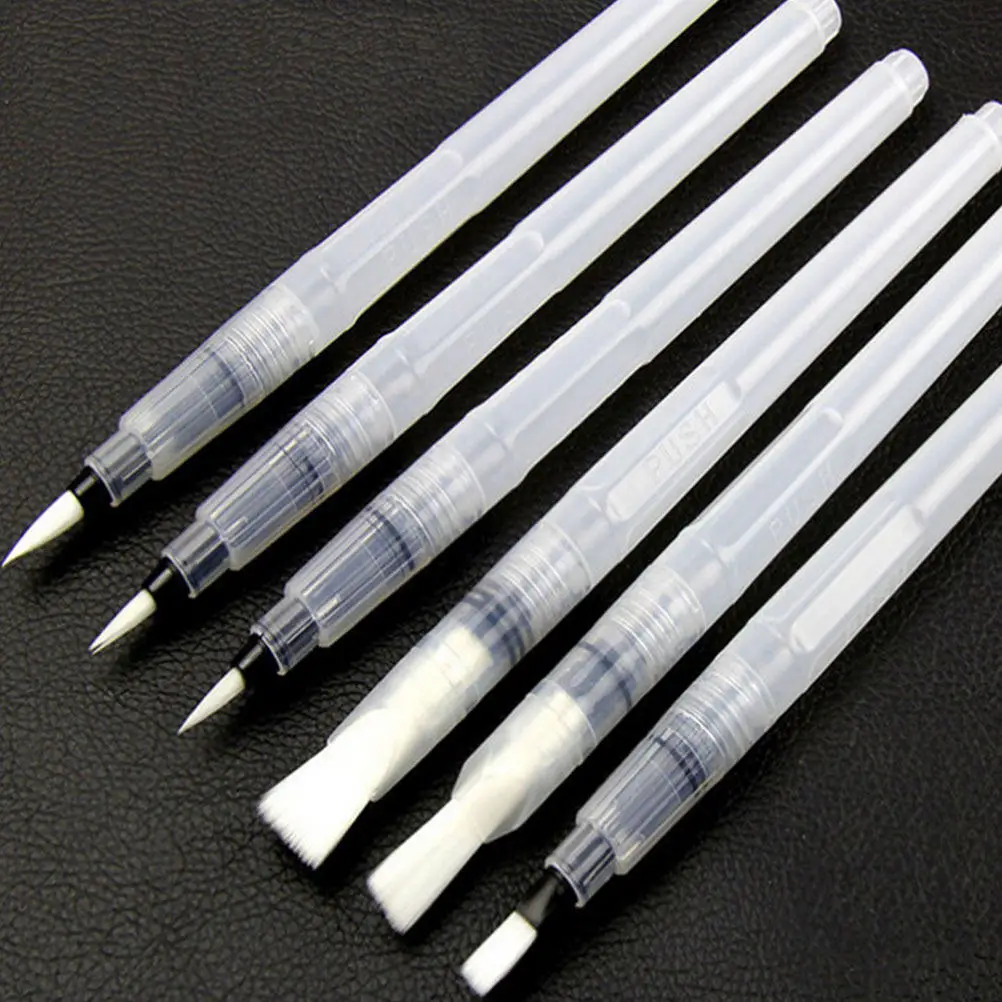 9-Piece Water-Soluble Colored Pencils with Brush Tips for Watercolor Painting