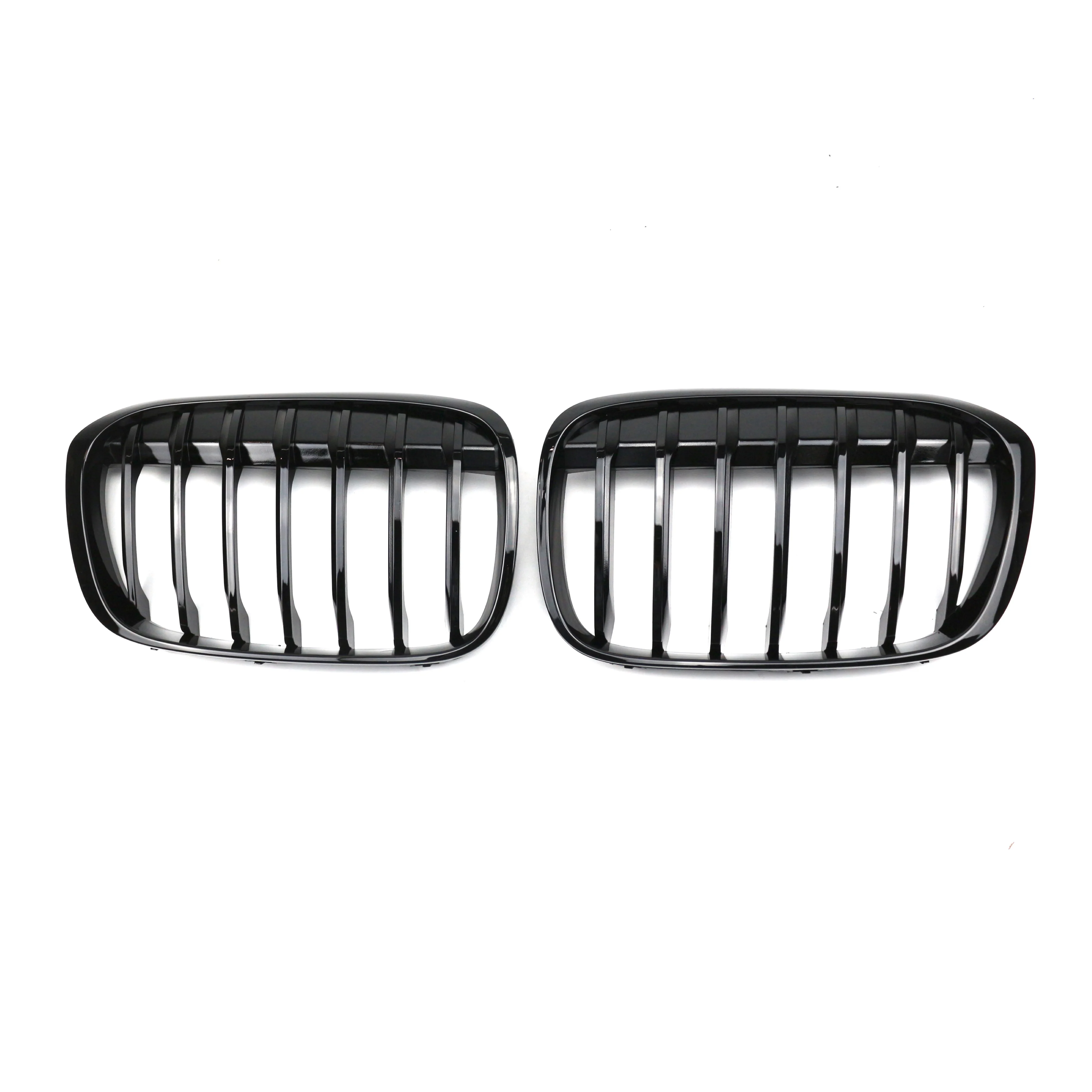 

ABS Gloss Black Single Slat Car Front Kidney Bumper Center Mesh Grille Grill X1 F48 2016-2019