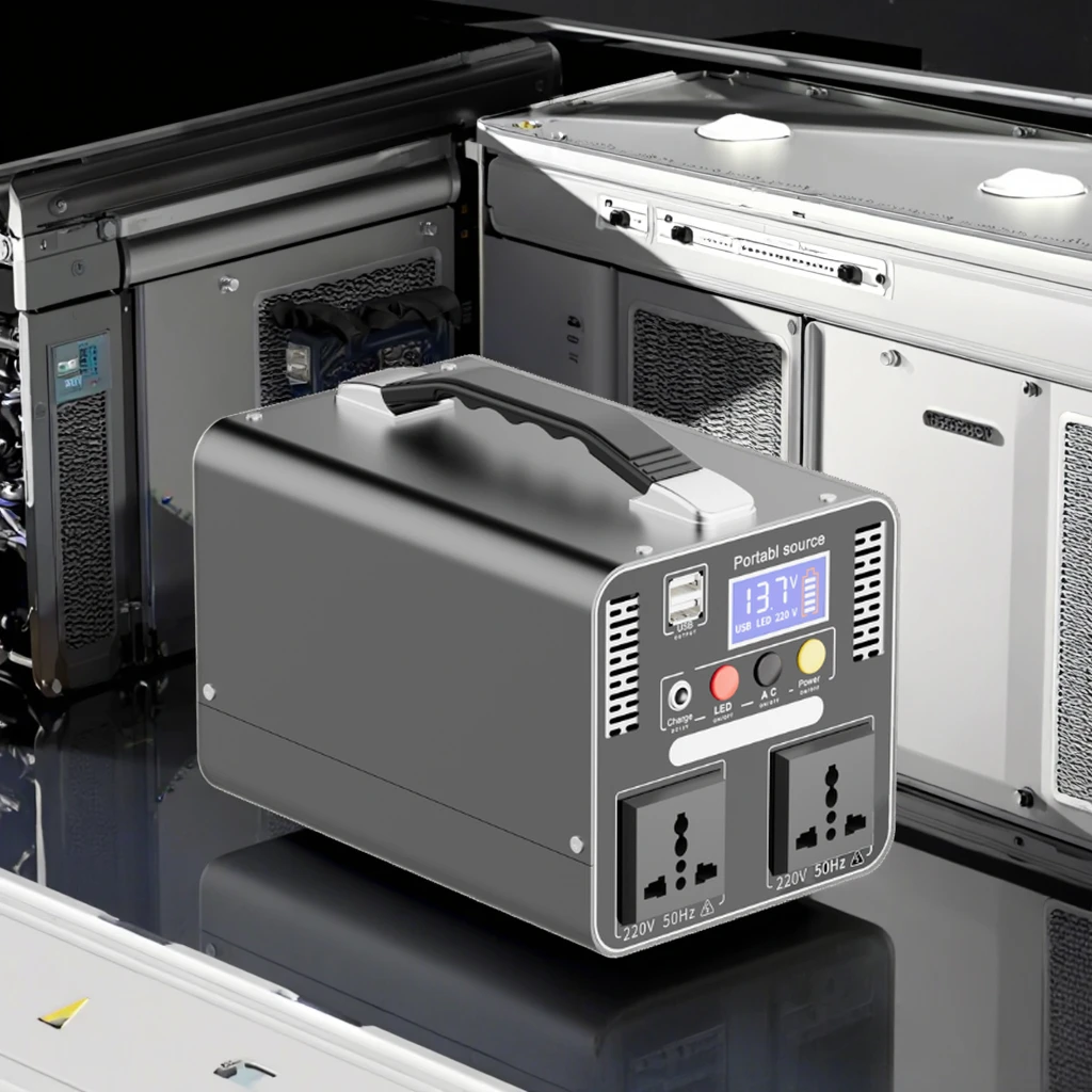 

Factory Sale 500W Portable Power Bank Supply Pure Sine Wave Solar Power Station Lithium Inbuilt MPPT LCD Display Home Appliances