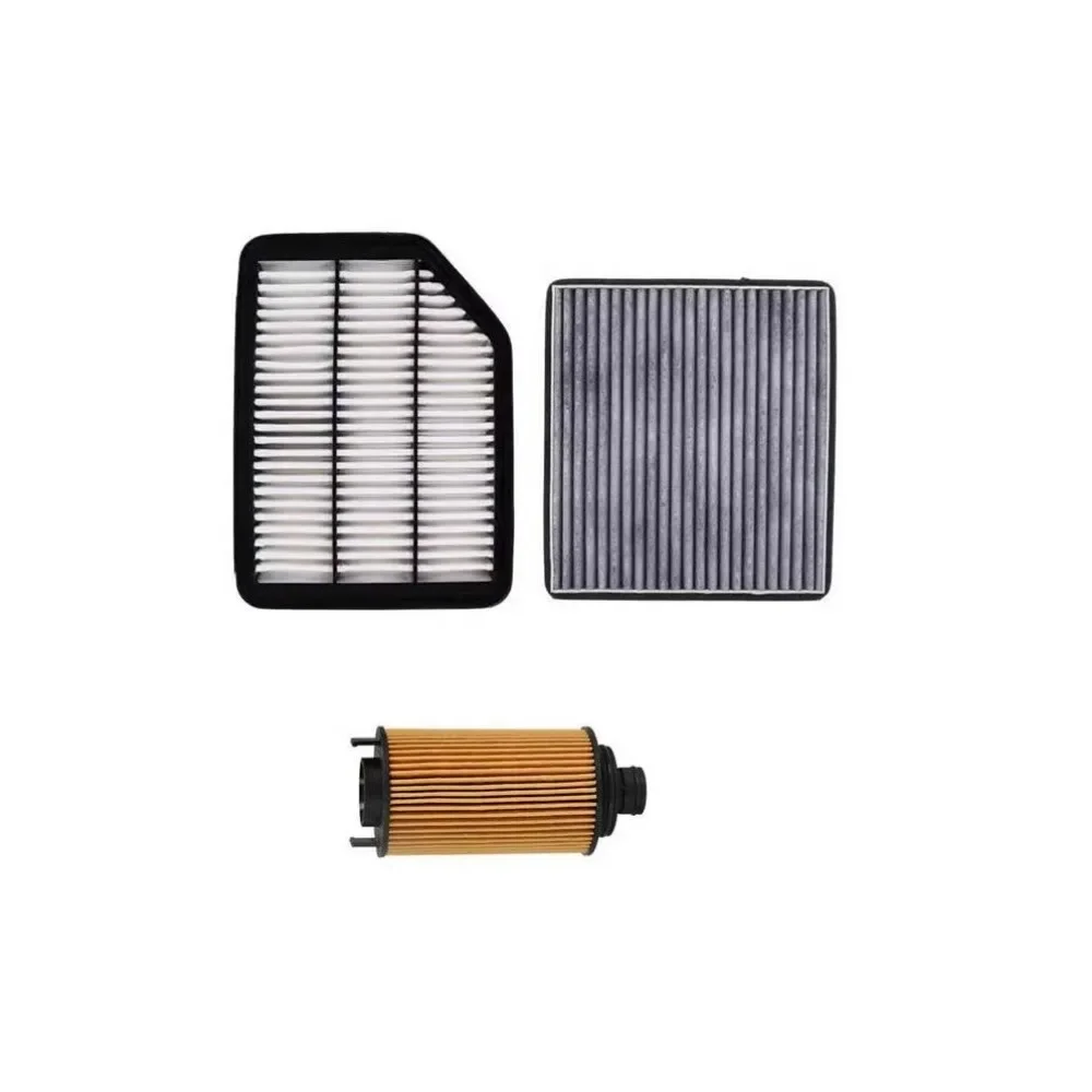 Car Air Filter Cabin Filter Oil Filter Set For Chery Tiggo 3 1.6L 1.6MT 1.6CVT 2014-2020 Model OEM T11-1109111AC J60-8107910