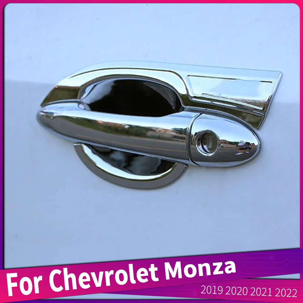 

Fit For Chevrolet Monza 2019 2020 2021 2022 Car Outer Side Door Handle Trims Cover ABS Chrome Exterior Decoration