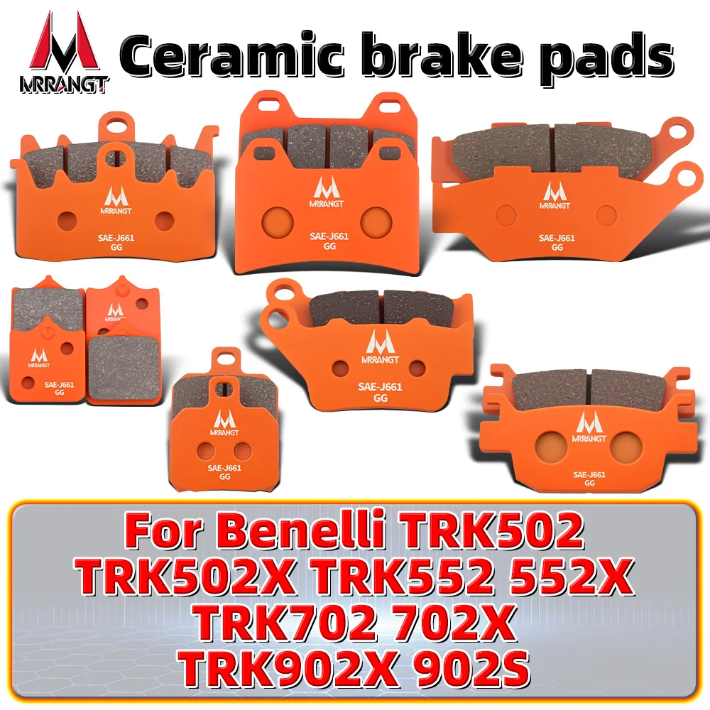 

MRRANGT Ceramic Front and Rear Brake Pads Set Fit for Benelli TRK502 502X 552 552X 702 702X 902X 902S motorcycle parts