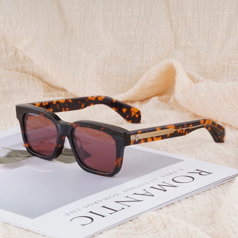 نظارات شمسية JMM Molino كبيرة مربعة وسميكة من الأسيتات مصنوعة يدويًا في اليابان Uv400 للرجال والنساء نظارات كلاسيكية فاخرة