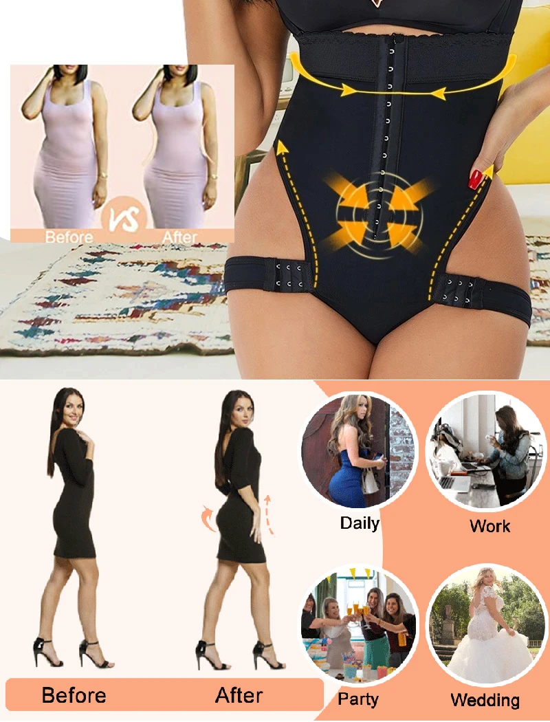 Butt Lifting Plus Size Shapewear Tummy Control Butt Lifter Panties Tummy Trainer Butt Lift Body Shaper Waist Trainer Underwear