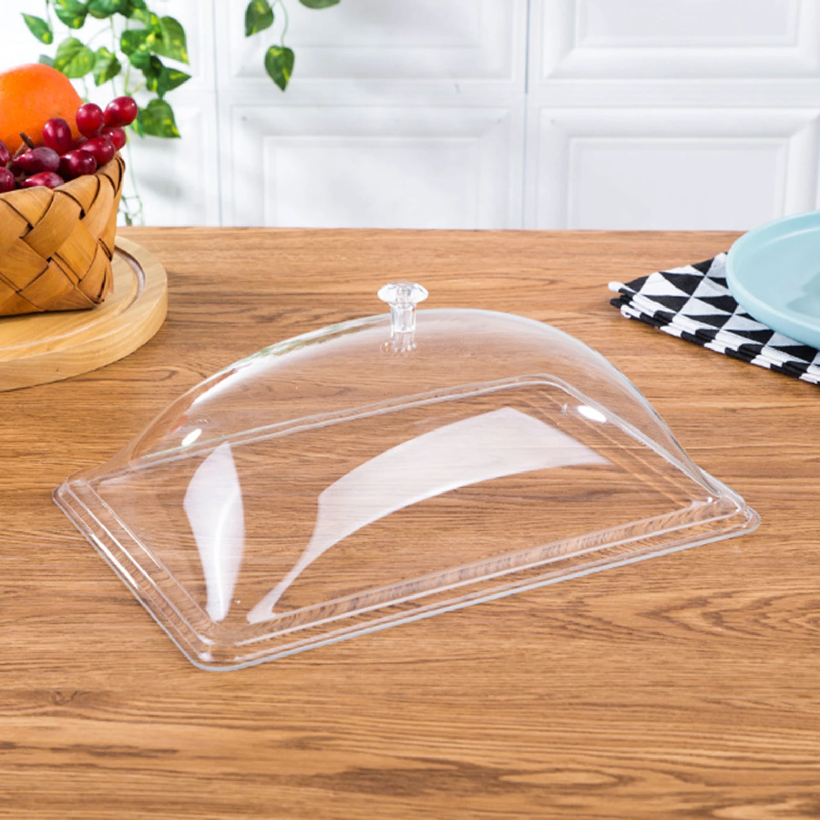 

Sturdy Transparent Cake Dome Food Protective Cover Household Dessert Display For Birthday Wedding Party With Handle Clear