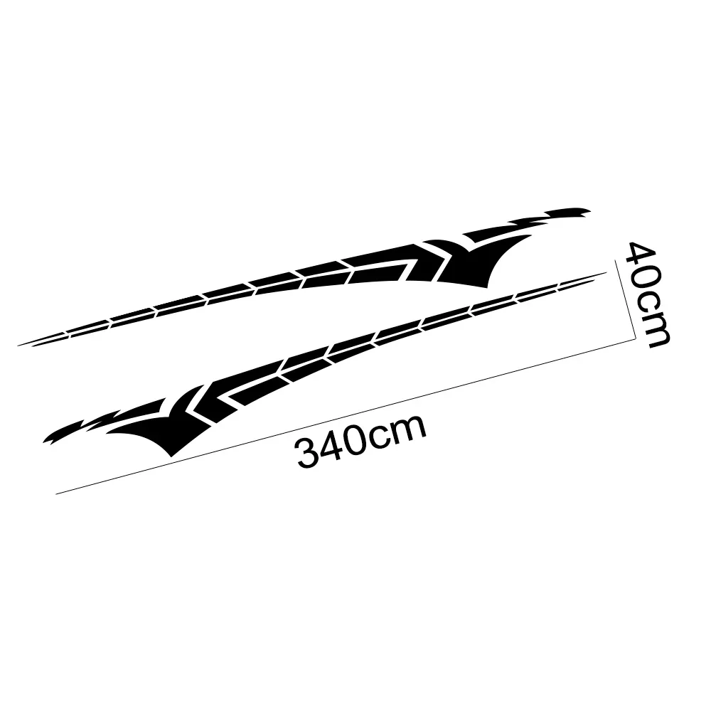 2PCS Car Door Waist Line Vinyl Stickers For Audi A4 A3 BMW Ford Volkswagen Toyota Mercedes Honda Nissan Kia Fiat Accessories