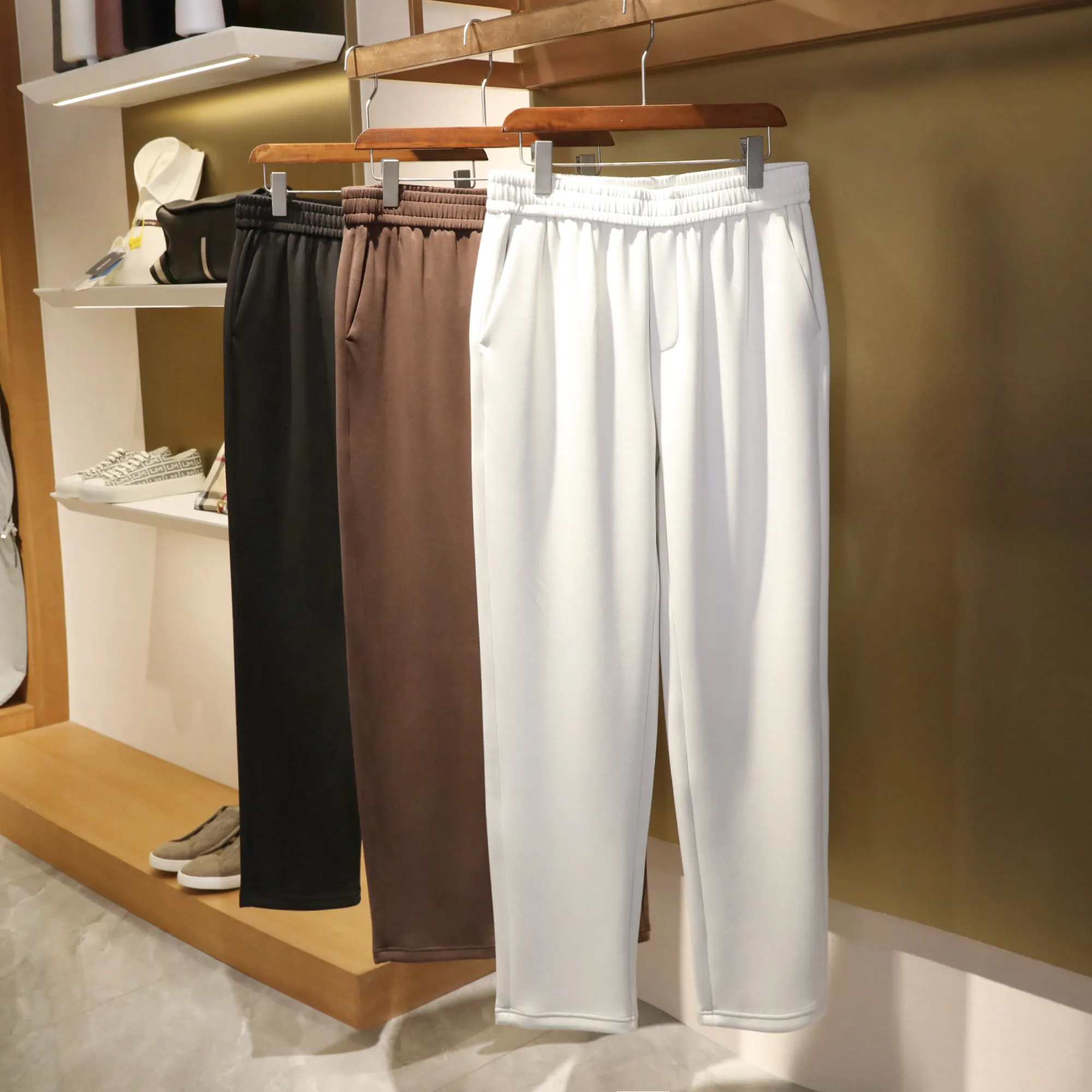  Casual Pants Men's Spring 2026 New Style Air Layer Sporty Sweatpants Fashionable Urban Loose Fit Long Trousers