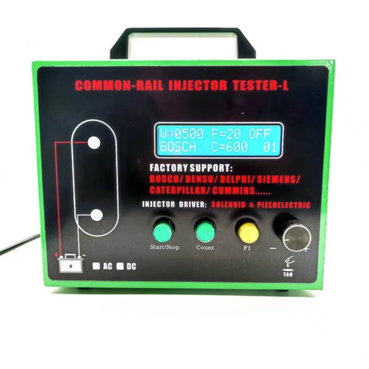 CR700L Diesel Common Rail Injector Tester Solenoid Piezo Injector Nozzle Driver Simulator for Bosch Denso CAT Siemens Cummins