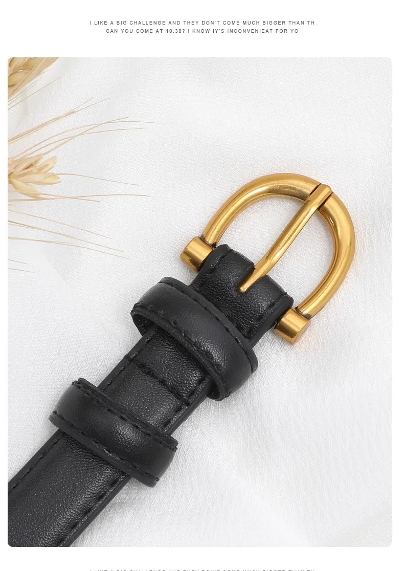 Damen-Gürtel aus echtem Leder – weich, rissfest, vielseitig, geeignet für Jeans und Kleider – Detail 14