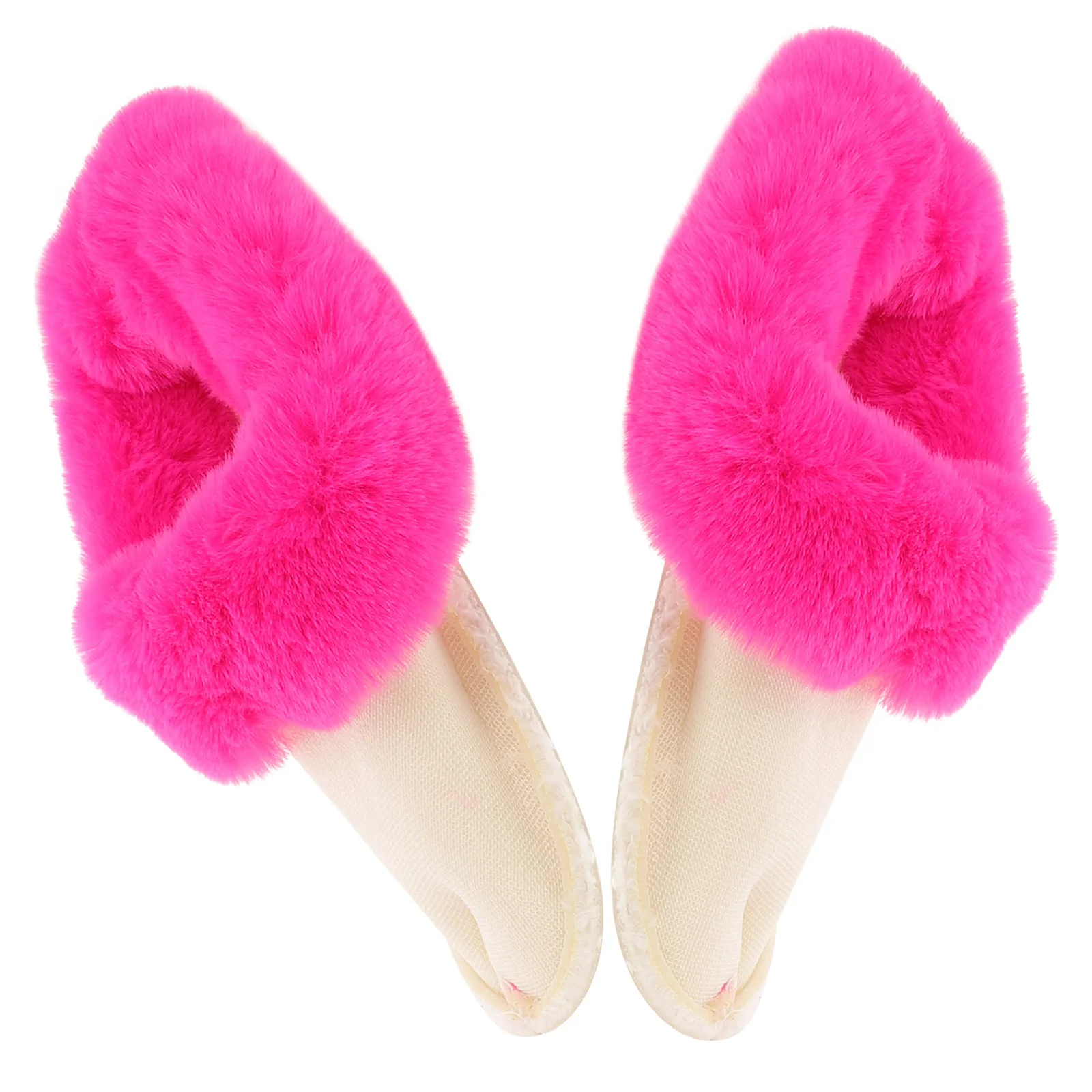 

Slippers Warm Hole Shoe Inner Lid Clog Liners for Women Clogs Furry Insole Inserts Insoles Rosy Cuffed Cold Weather Lovers