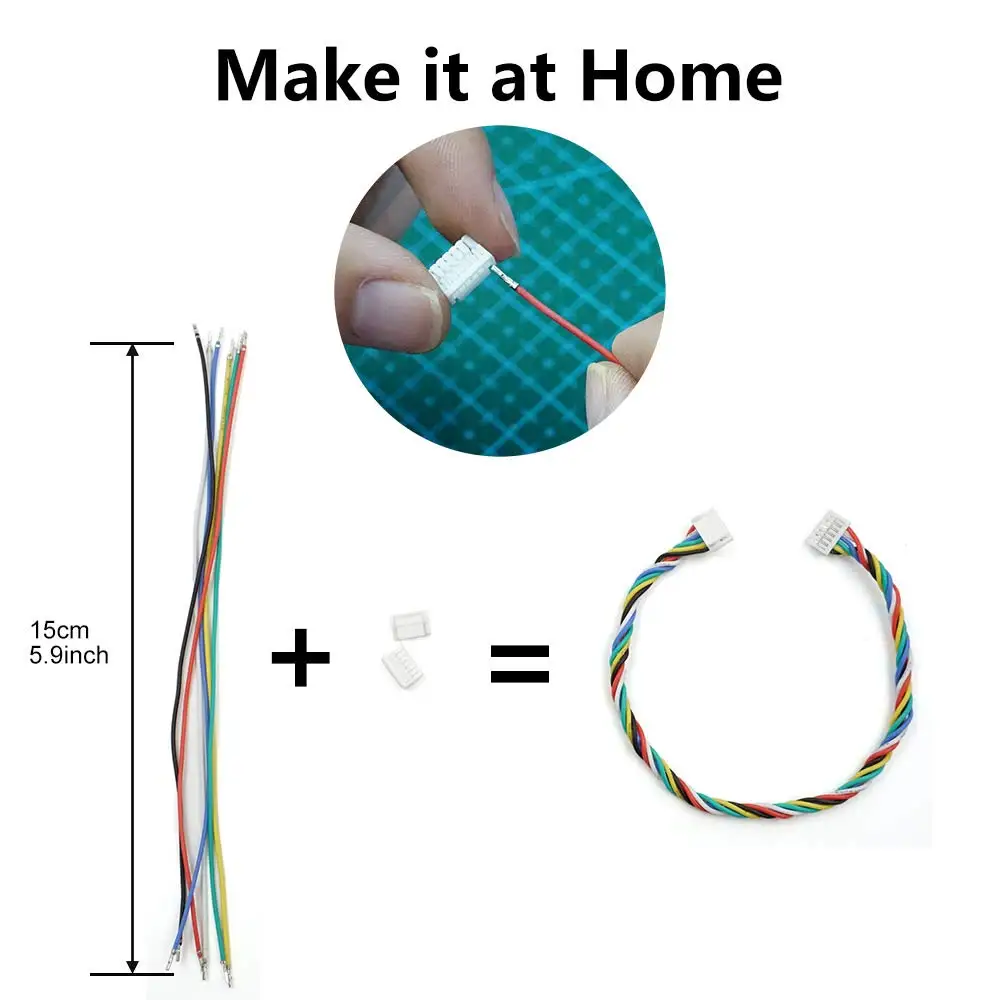 JST-XH Комплект разъемов 2,54 мм с предварительно обжимным кабелем 2,54 мм «папа» и «мама» 2/3/4/5/6/7-контактный корпус Разъем JST