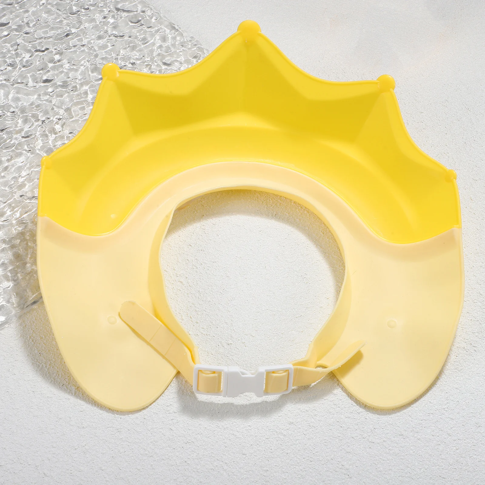 

Детская шапочка для ванны, регулируемая водонепроницаемая защита для мытья волос для малышей, мягкая корона, дизайн, козырек для ванны, шапочка для душа для детей