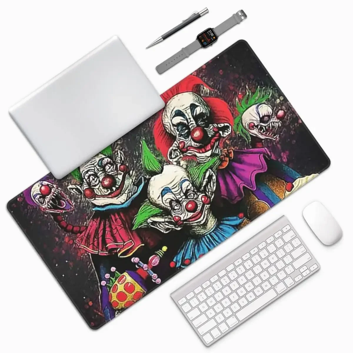 Killer Klowns From Outer Space Large Mouse Pad ComputerKeyboard Mouse Mat Gaming PC LaptopDesk Mat Office Accessories Table Mats