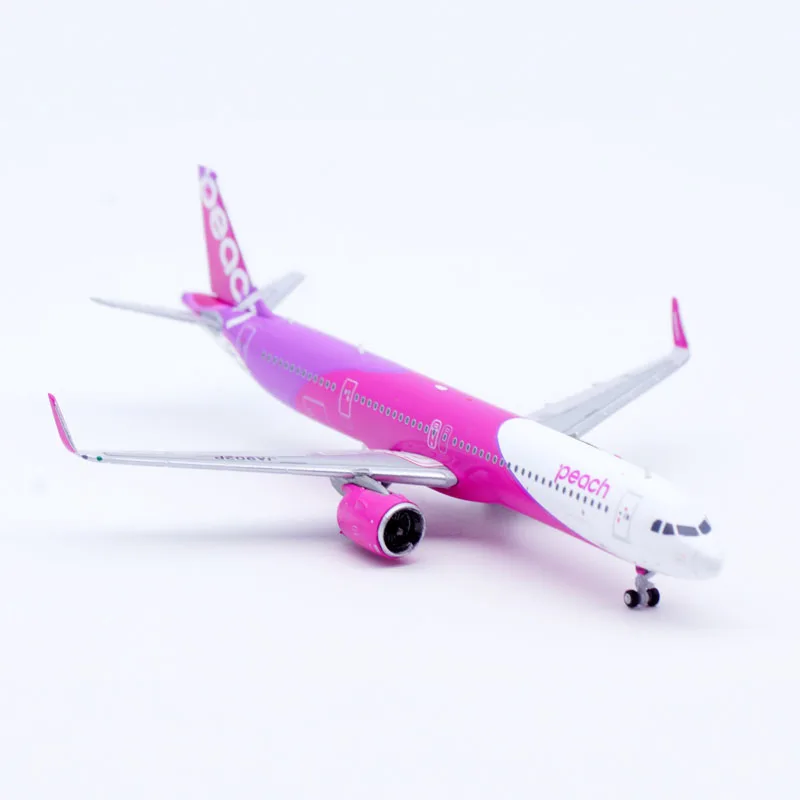 EW421N015 Liga Avião Colecionável Presente JC Asas 1:400 Peach Airlines Airbus A321neo Diecast Aeronave Jet Modelo JA902P