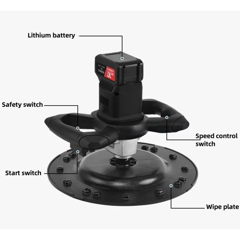 High Performance Handheld Concrete Cement Mortar Electric Polisher Trowel Wall Plastering Floor Polishing Smoothing Machine