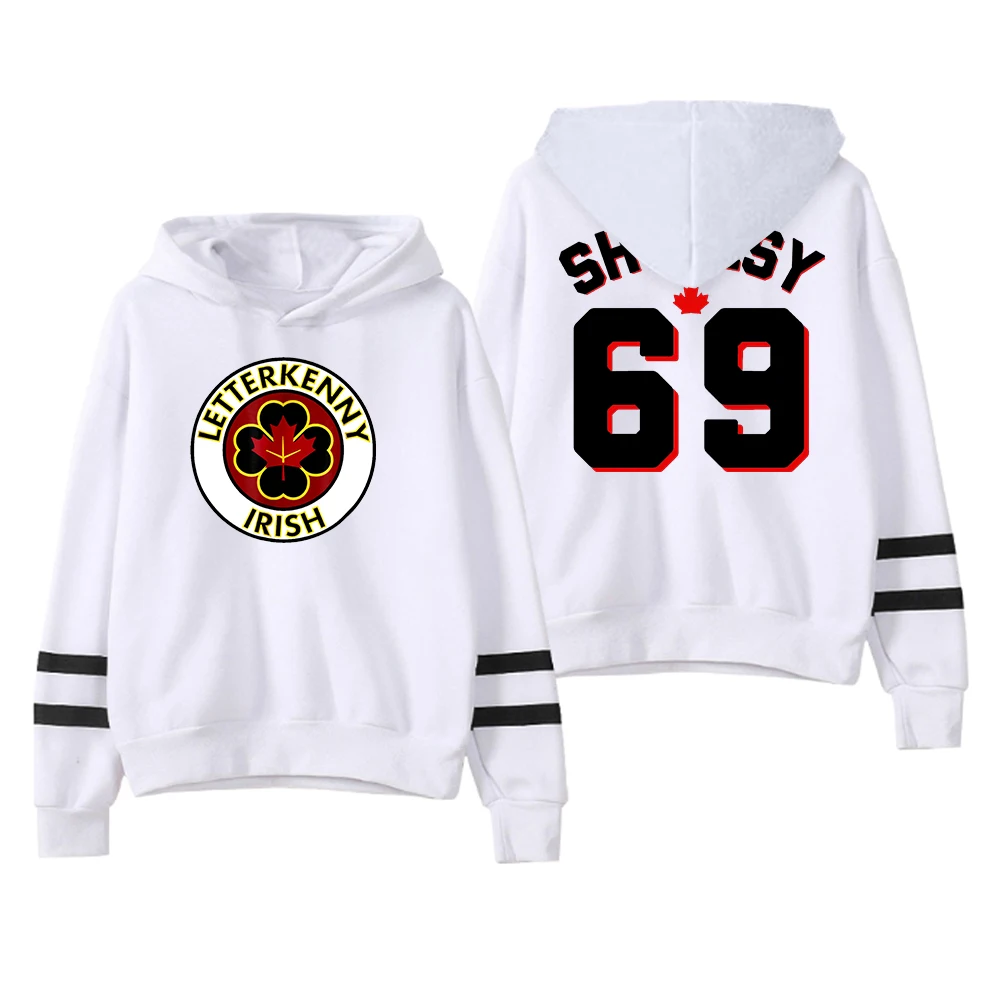 Shoresy Hoodie Letterkenny Irish Shoresy 69 Pocketless Parallel Bars Sleeve Streetwear Men Women Sweatshirt Funny Clothes