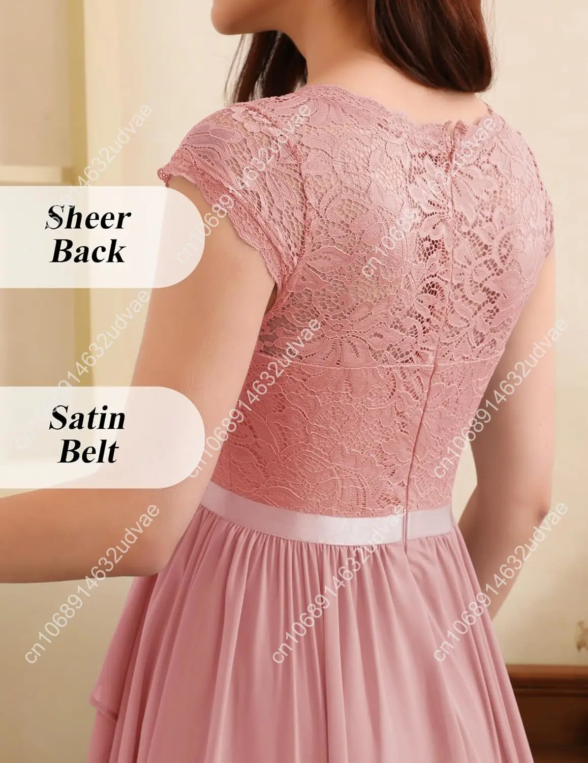 Abito da damigella d'onore da donna Wedtrend 2024 Abito corto da ballo con volant per invitati al matrimonio Abito da cocktail floreale per ritorno a casa