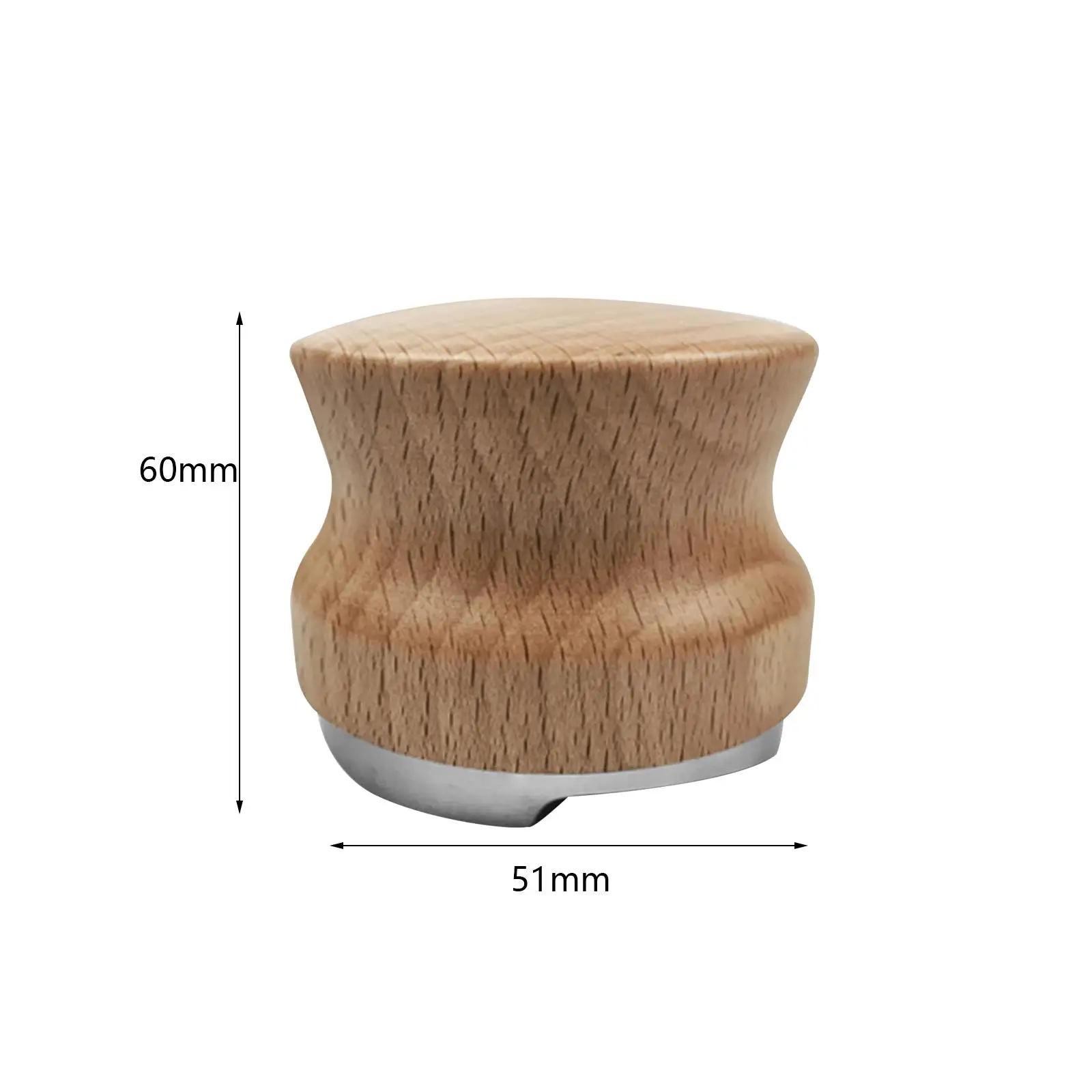 موزع قهوة بمقبض خشبي لموزع القهوة للاستخدام المنزلي في المطبخ