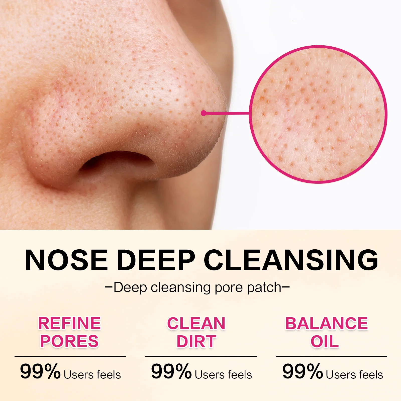 Strisce per pori del naso da 3 pezzi con nocciola di streghe: pulizia profonda, rimozione dei punti neri, controllo dell'olio e raffinazione dei pori per una pelle liscia e pulita