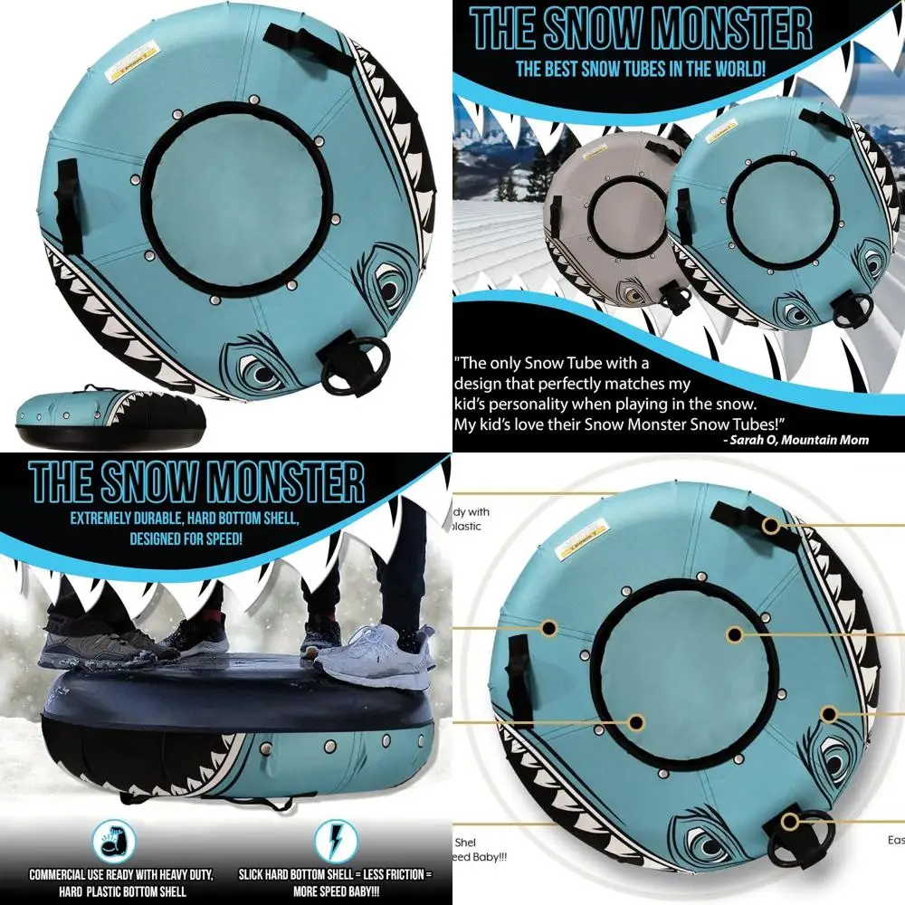 

Прочная сверхмощная снежная трубка с жестким дном для скорости и безопасности, подходит для всех возрастов