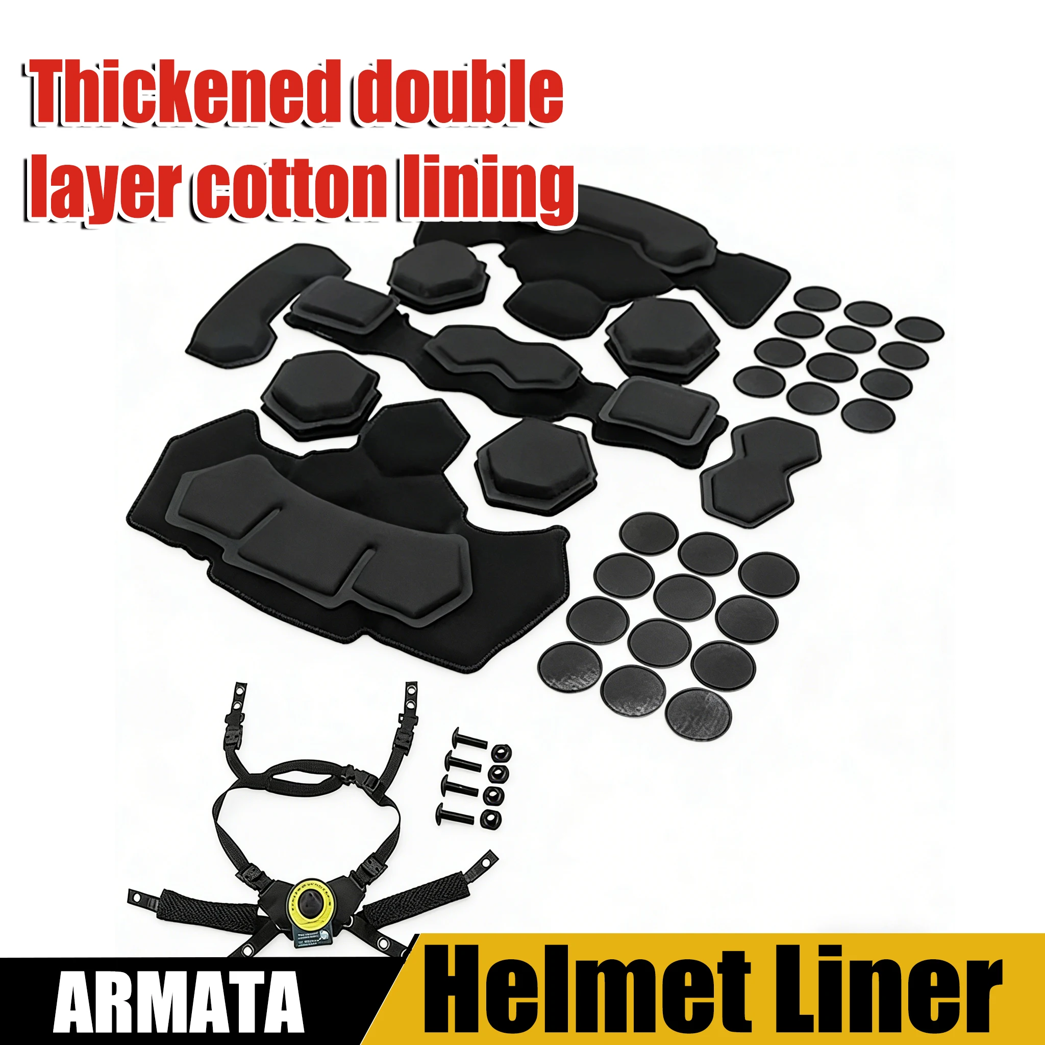 

Подкладка для шлема CS: взрывозащищенная, амортизирующая, водонепроницаемая, губчатая, с подвесной системой, комбинированная