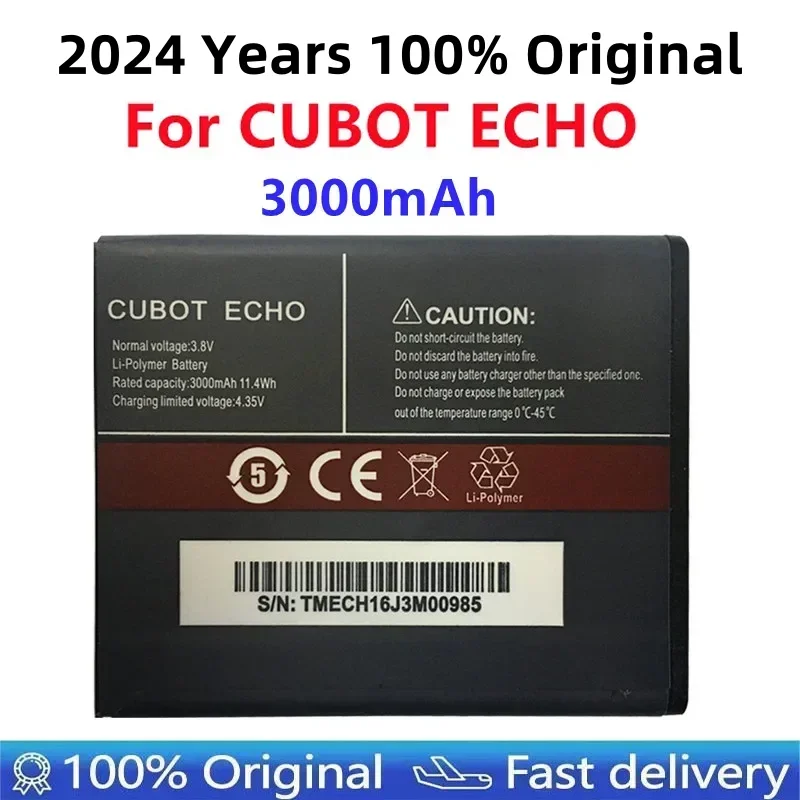 Новинка 100%, оригинальная запасная батарея CUBOT ECHO 3000 мАч для смартфона CUBOT ECHO