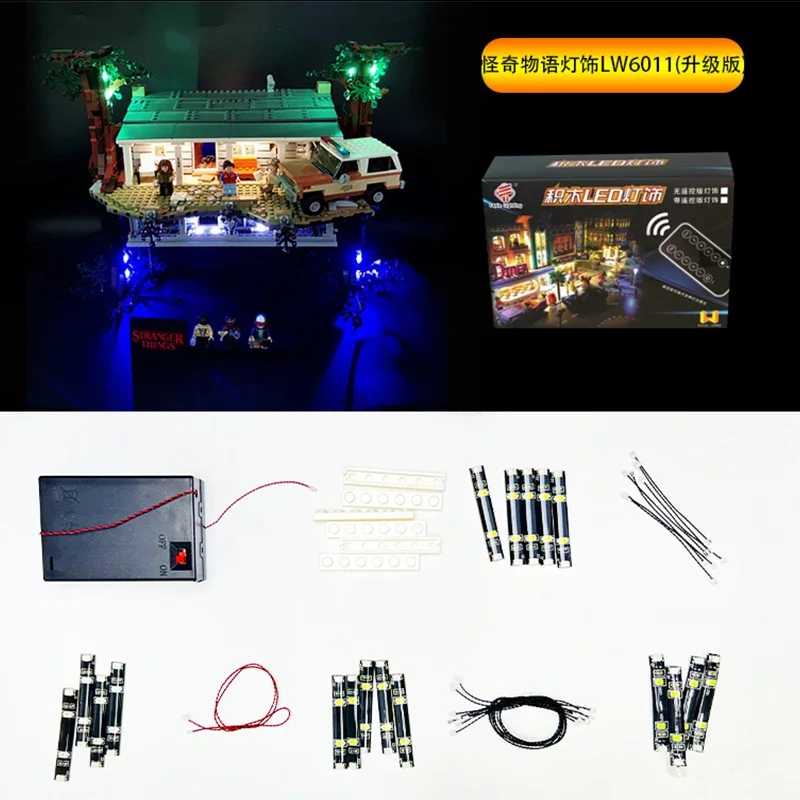 مجموعة إضاءة LED DIY لـ LEGO 75810 مجموعة مكعبات البناء المقلوبة (ضوء LED فقط، بدون نموذج كتل)