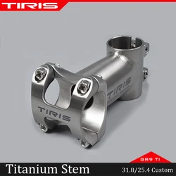 TIRIS-BH6 Titanium Stem for Bike Accessories,Bicycle Parts,Custom Angle 5 °-45 °,II Style,Length 50-120mm, 28.6/25.4*25.4/31.8