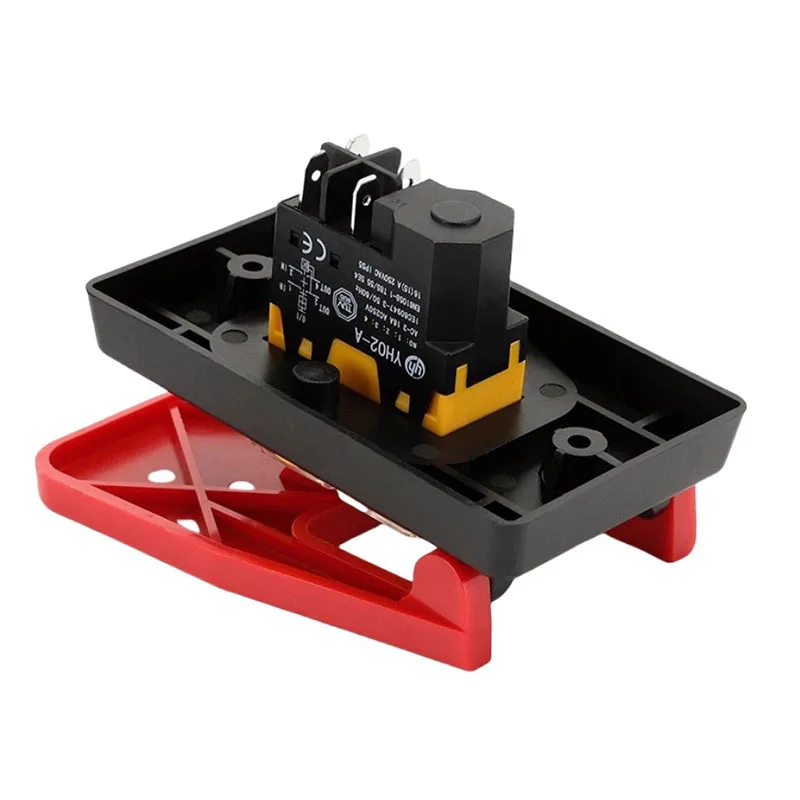YH02-A/OFF é adequado para torno interruptor de pá bancada broca/moedor KJD17B-16 serra de mesa interruptor de botão eletromagnético 16a 250v